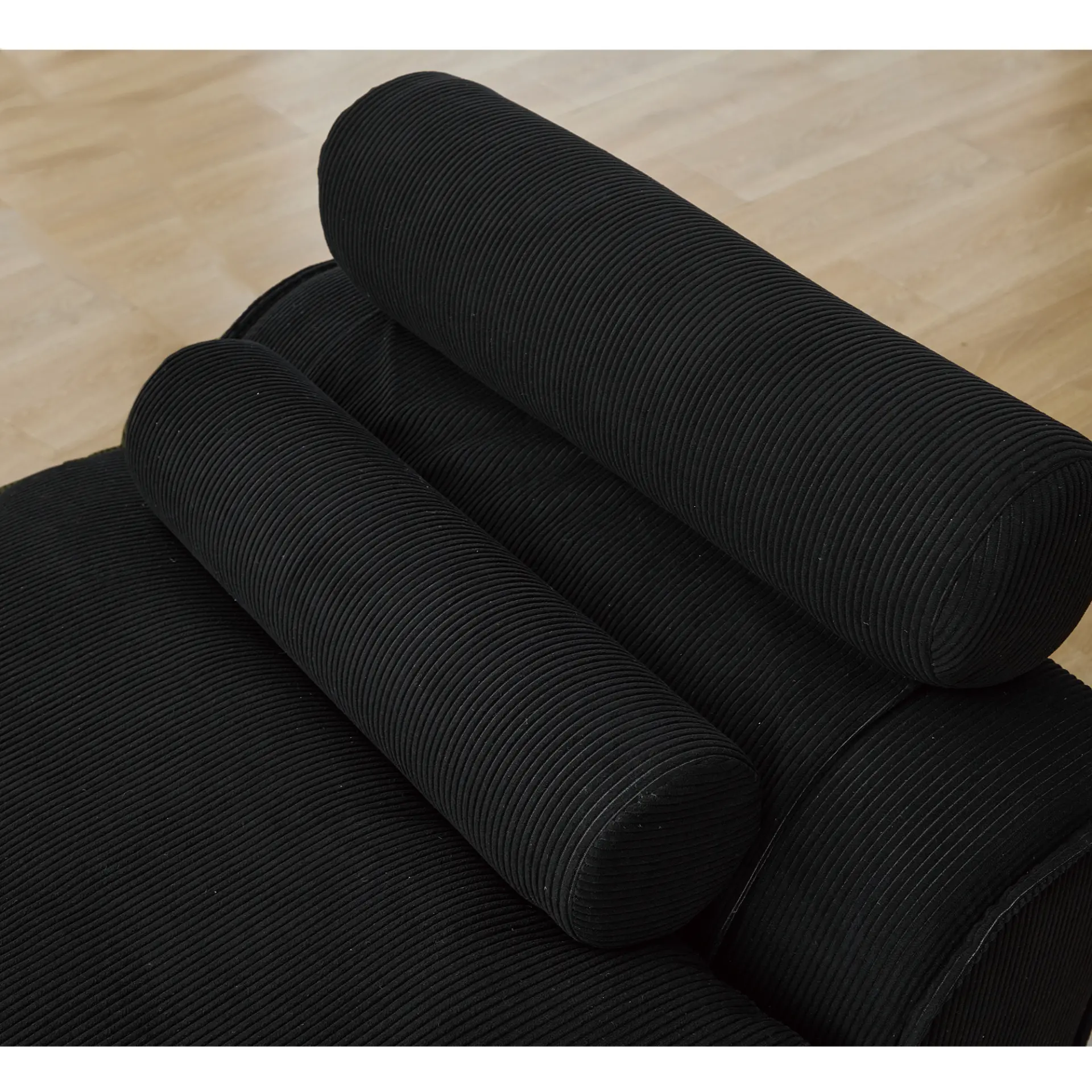 Modular Soft Corduroy DIY Sofa with Neck and Lumbar Pillows for Reading Nook - Image 14