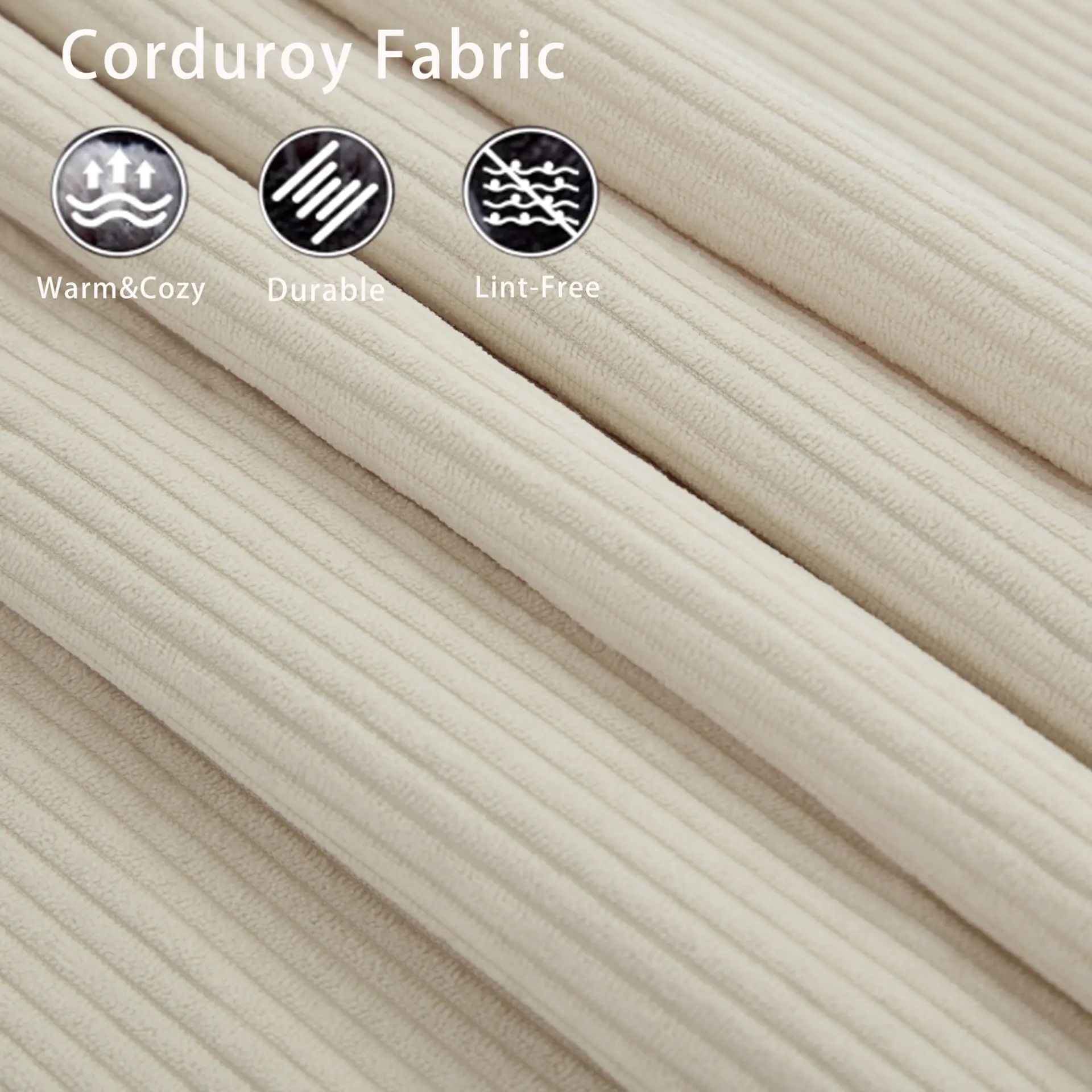Modular Soft Corduroy DIY Sofa with Neck and Lumbar Pillows for Reading Nook - Image 27