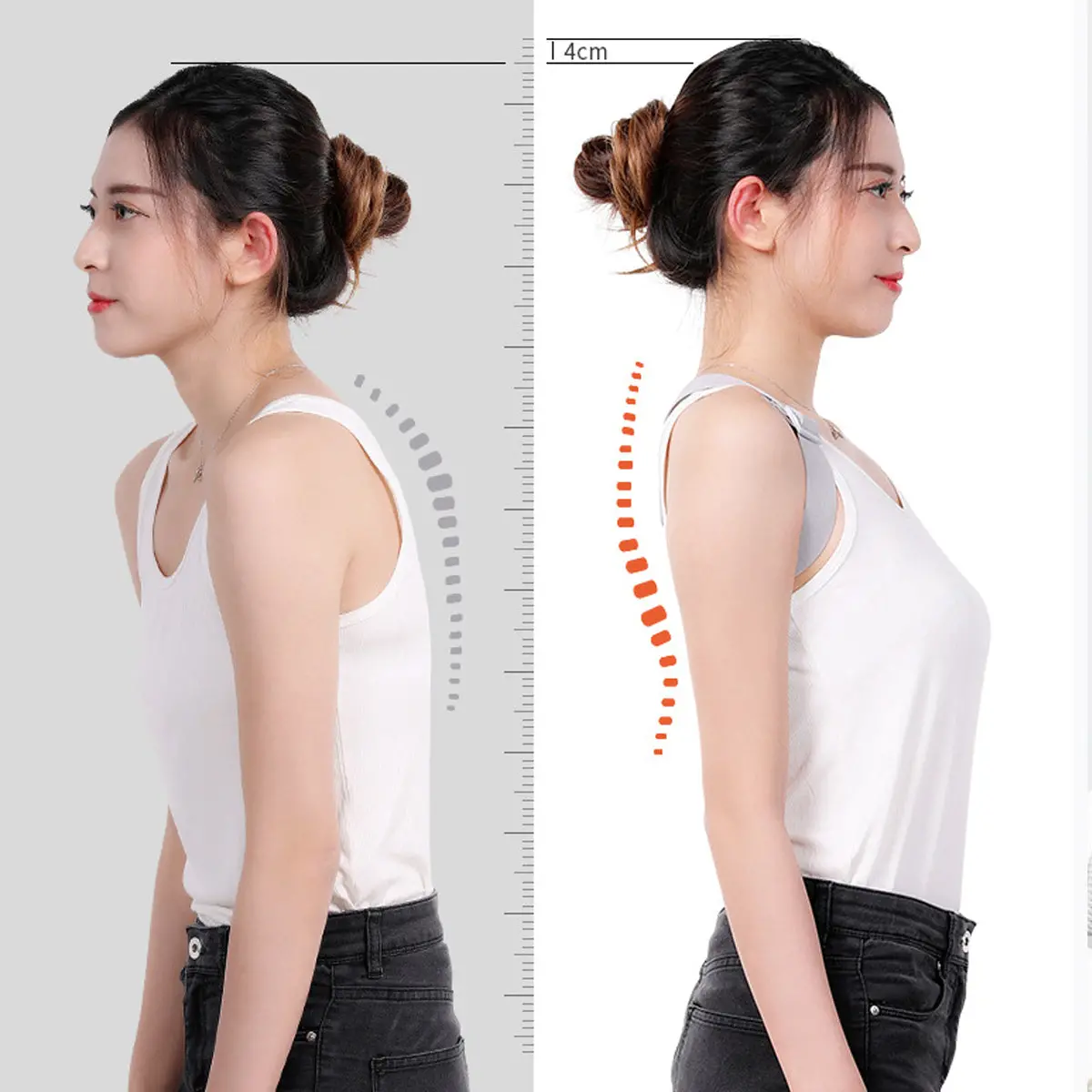 Smart Posture Corrector Back Brace Adjustable Shoulder Brace Support Pain Relief - Image 8