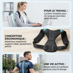 Smart Posture Corrector Back Brace Adjustable Shoulder Back Support for Pain Relief Unisex Posture Trainer