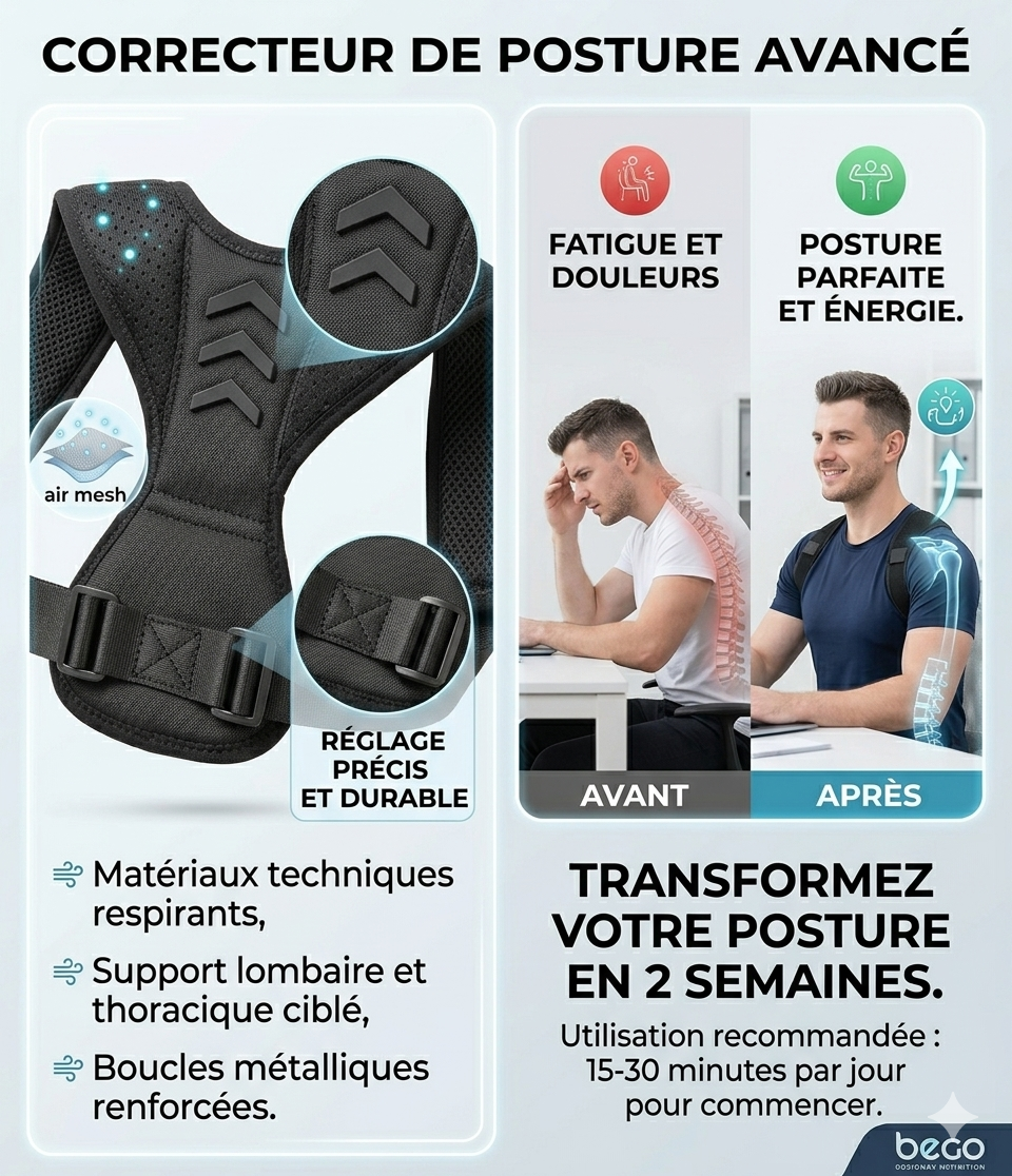 Smart Posture Corrector Back Brace Adjustable Shoulder Back Support for Pain Relief Unisex Posture Trainer - Image 3